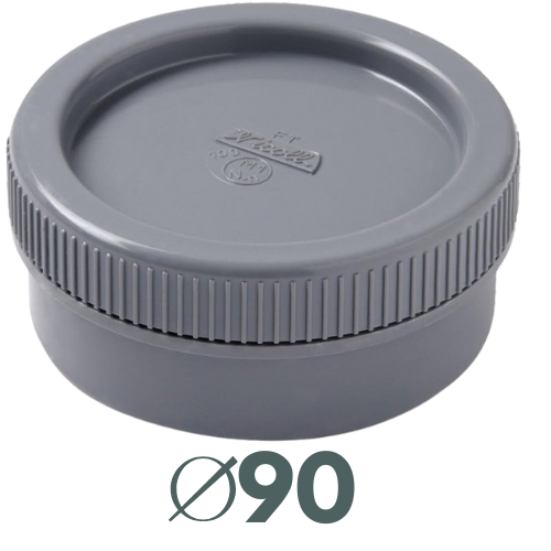 [205467] BOUCHON PVC GRIS A VISSER D090