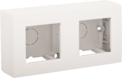 [101-80200] NIKO Boite apparent double blanc