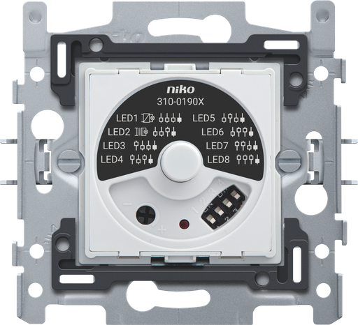 [310-01900] NIKO Socle pour variateur à bouton rotatif universel avec déparasitage TCC, 5 - 325 W, connexion à 3 fils  [310-01900]